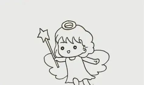 儿童简笔画,卡通人物简笔画,天使简笔画,简单简笔画,简笔画图片