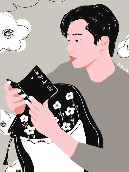 画一个朴叙俊86673插画打卡附过程图