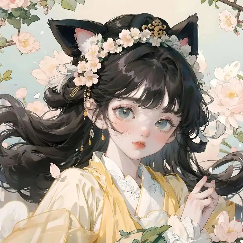 女生头像‖可爱猫耳女孩.#值得你长期不换的头像 #优质头像  - 抖音