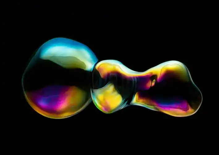 让人心情愉悦的抽象泡沫拍摄