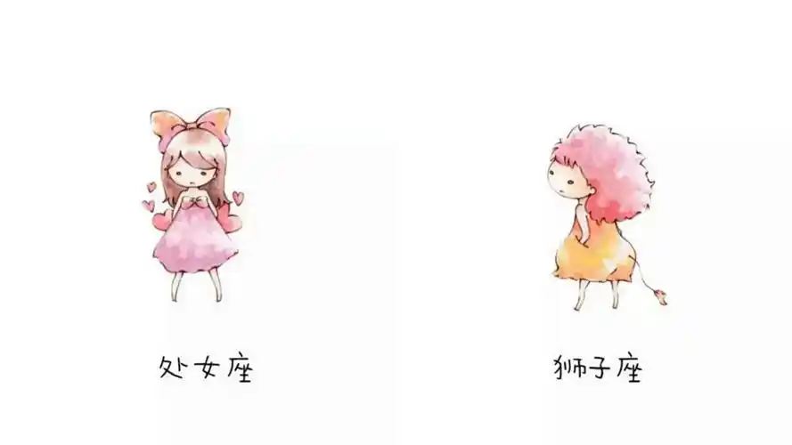 星座q版小人萌化你的心,个个乖巧可爱,双子永远不会孤单