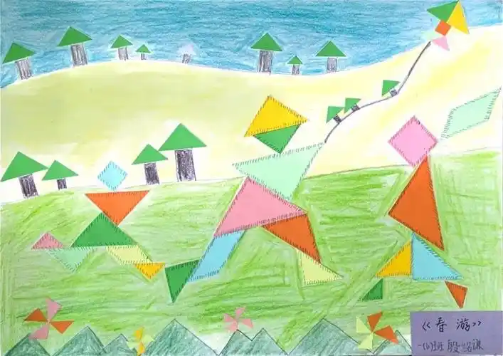 一7班一8班一9班七巧板拼图既能锻炼孩子们的动手能力,又能开发他们的