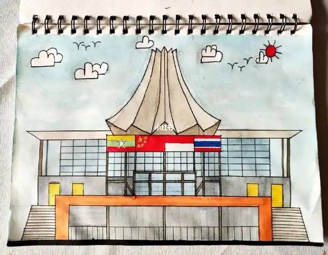 好棒哦大宝画得南宁会展中心东盟博览会