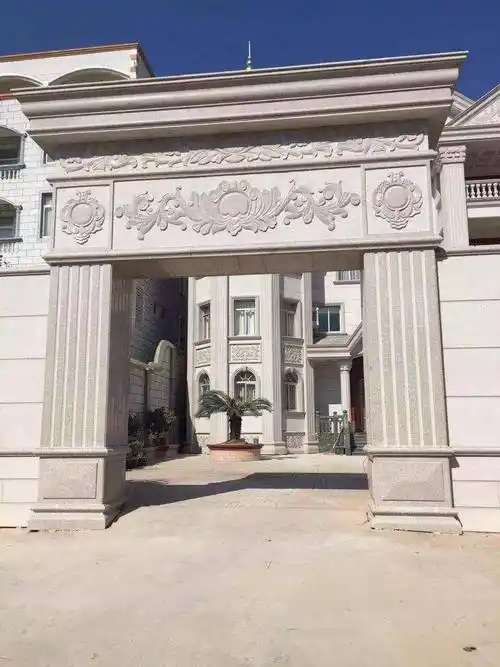 独栋别墅石材大门设计参考