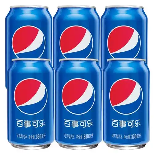 百事可乐碳酸饮料330ml6罐装