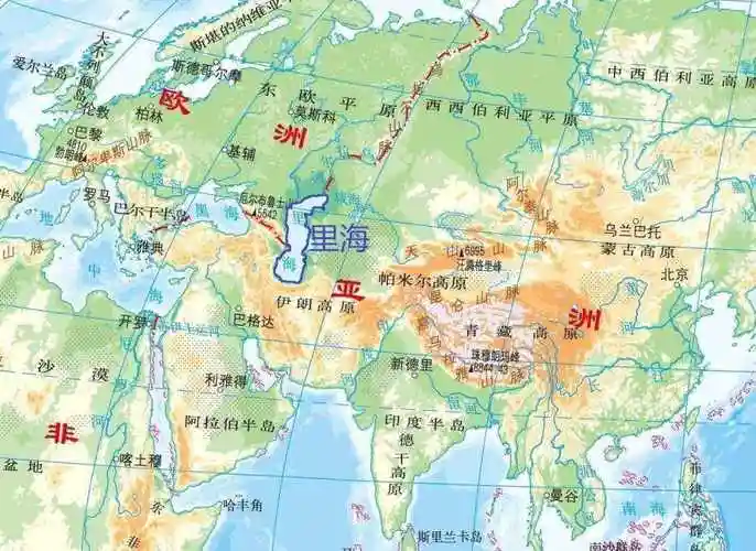 亚欧大陆上的三大湖泊属于哪些国家