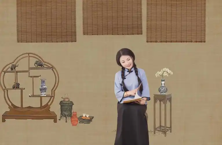 民国风工笔画系列