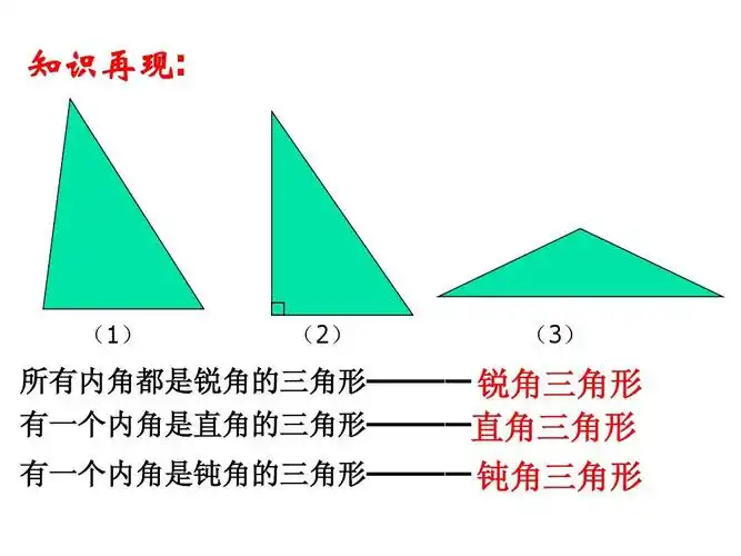 所有内角都是锐角的三角形———— 锐角三角形 有一个