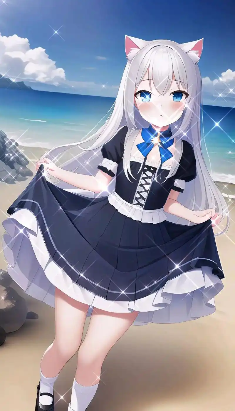 动漫小萝莉裙.二次元,动漫少女素材#图文扶持计划入口 #二次 - 抖音