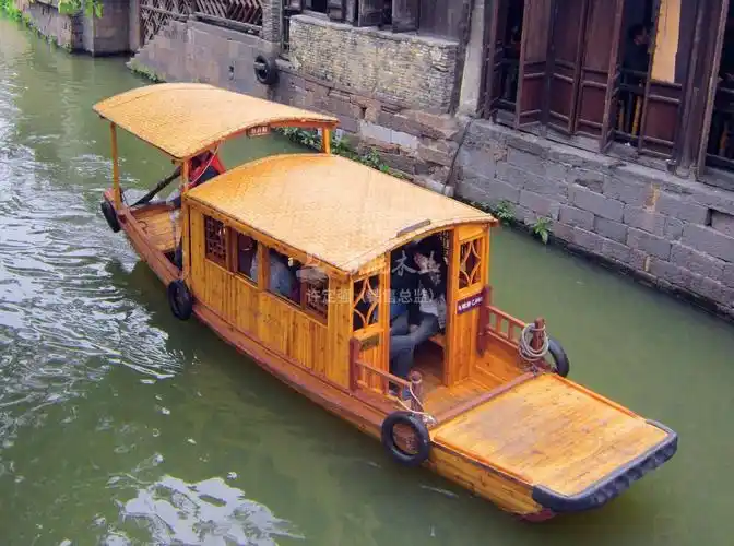 苏航厂家定制5米仿古乌篷木船绍兴婚纱摄影道具船餐饮观光木船