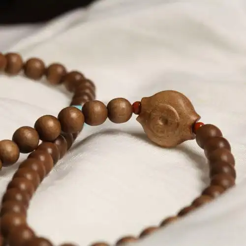 印度老山檀香108念珠6mm