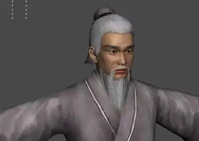 古代老人白胡子老人