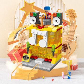 乐高lego儿童拼装玩具男孩小颗粒迷你模型城市街景房子生日礼ktv177