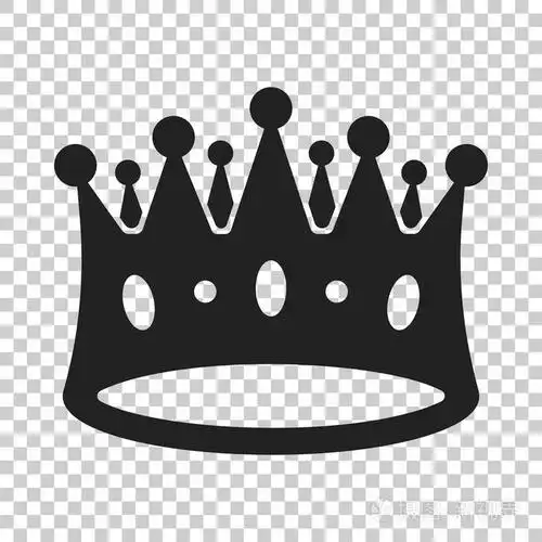 皇冠王冠矢量图标在平面风格.皇室皇冠 illustrati