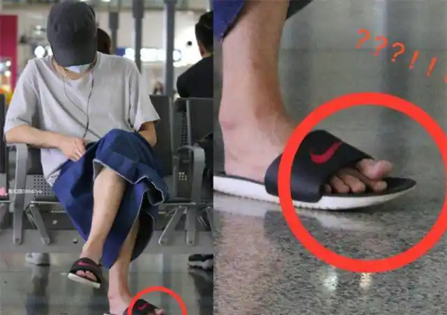 华晨宇机场被拍,看到他脚上的"小动作"后,网友:怎么做到的?