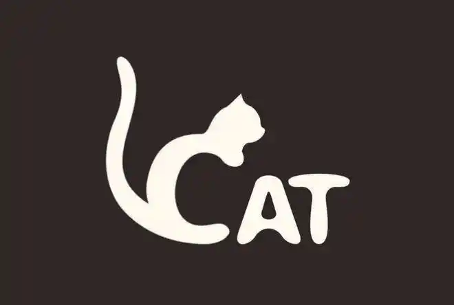 可爱猫元素logo设计集合猫奴的红宝书