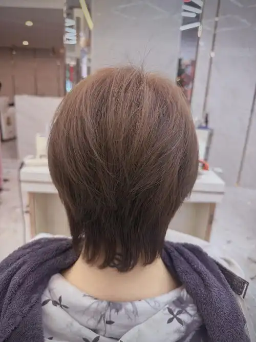 鲻鱼头短发 后面