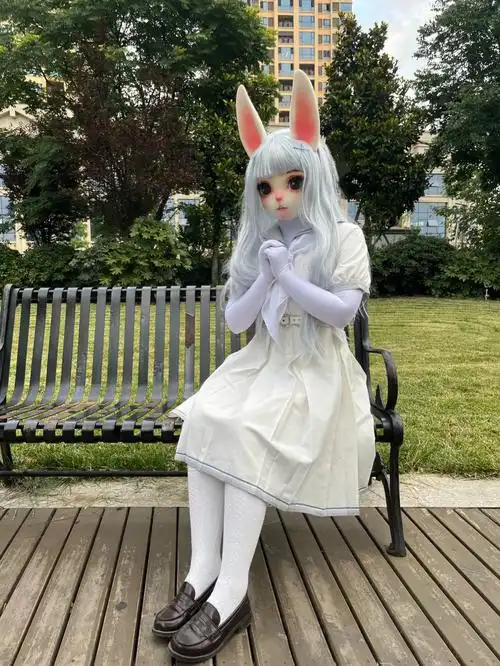 没想到皮和头颜色不同呜呜!#kigurumi