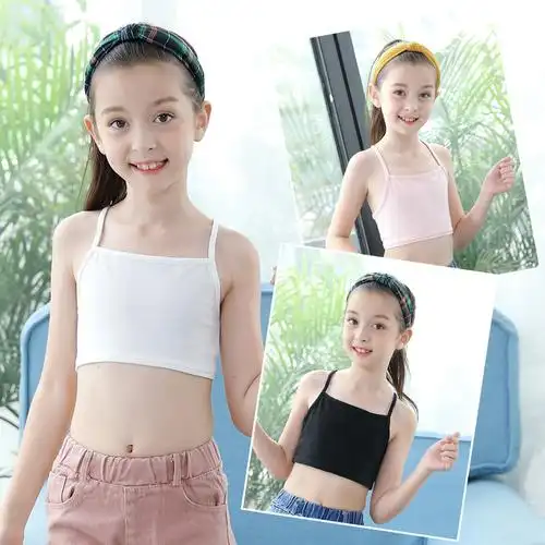 女童文胸抹胸裹胸中大童内衣胸衣儿童吊带小女孩育期小学生背心