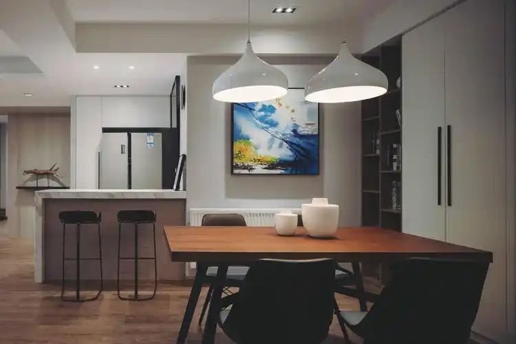 140平现代简约家装修餐厅效果图