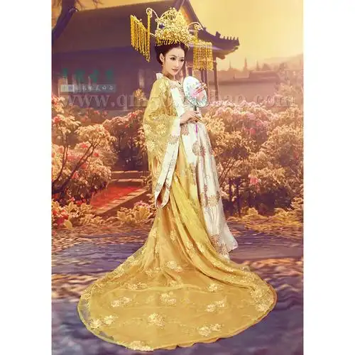 影视唐朝贵妃皇后大气宫廷主题古装影楼摄影民族服装
