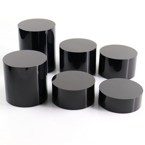 亚克力黑色圆柱展示架装饰道具饰品物品模型垫高台化妆品珠宝托架