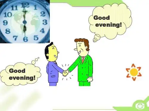 good evening! good evening!