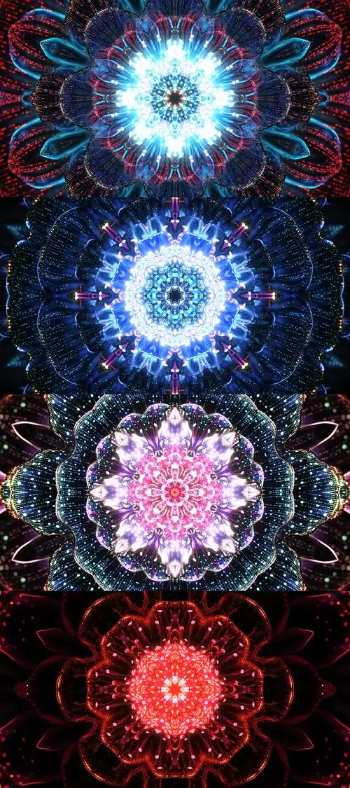 舞台led粒子花朵背景_4096x2304_高清视频素材下载(编号:7526537)