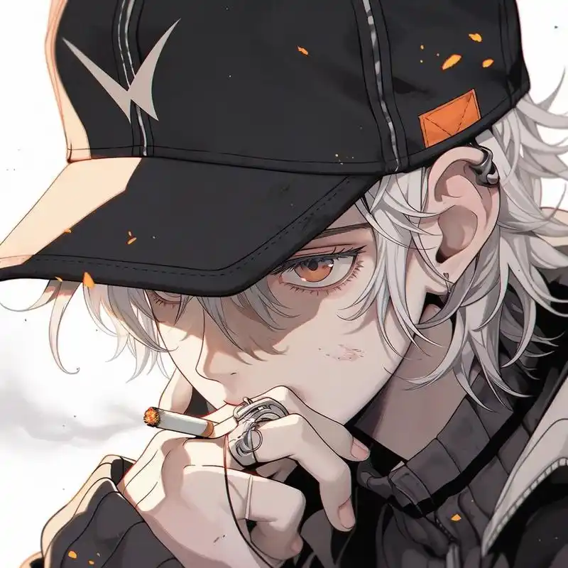 男生头像|抽烟的酷男孩