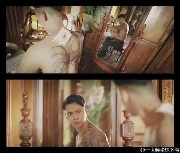 剧中张启山张大佛爷身上的穷奇纹身非常神秘,but!