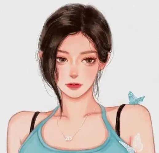 冷酷绝美手绘头像高清唯美手绘头像女生气质男生简约头像手绘