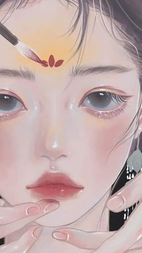 超美大眼动漫美女手机壁纸