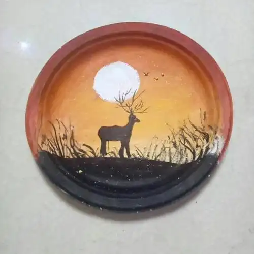 高二一班 圆盘设计画活动