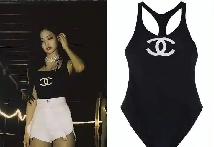 人间香奈儿jennie今年上身了香奈儿的泳装搭配,给网红博主们又提供了
