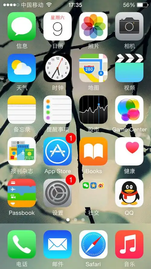 苹果6怎么把桌面 软件图标弄小?