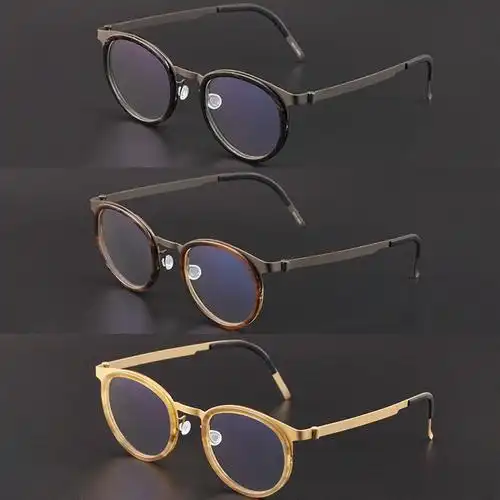 高端巧妙设计 近视眼镜钛架印度牛角眼镜框 商务潮流眼镜框-阿里巴巴