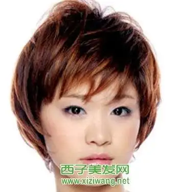 女碎发发型图片