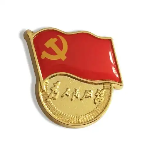 斯图(sitoo)斯图党徽胸章蝴蝶扣磁扣别针 100枚装加厚标准党徽双磁铁