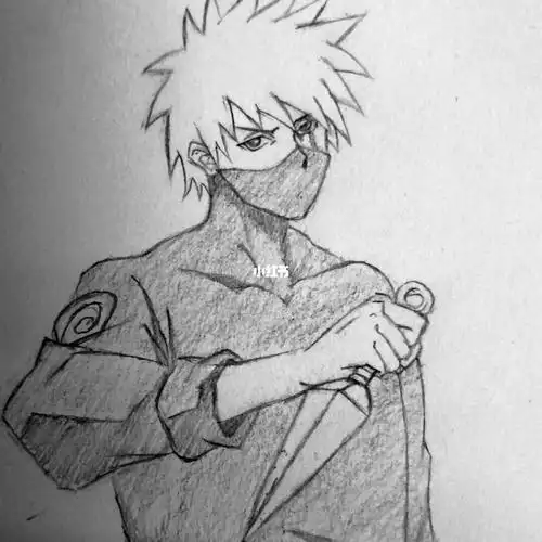 火影忍者卡卡西  #手绘临摹
