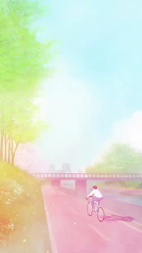 清新唯美梦幻粉红卡通场景高清手机壁纸