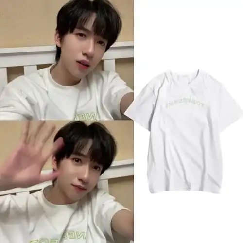 原创国潮短袖t恤男潮牌ins宽松圆领tnt时代少年团贺峻霖同款衣服