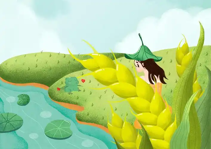 【稻田插画】稻花香里蛙声片