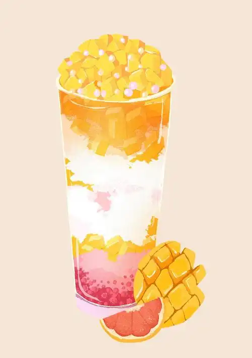 【奶茶】海报插画