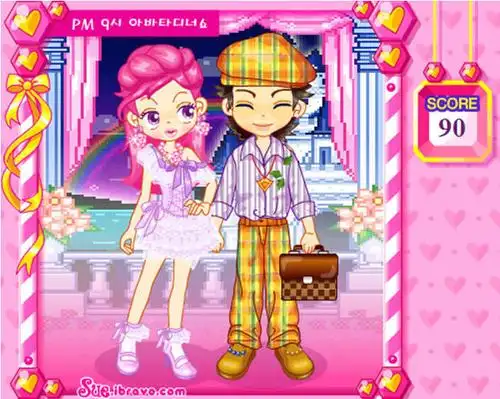 游戏中阿sue装扮各种漂亮的衣服去不同场合下约会,一款适合女玩的装扮