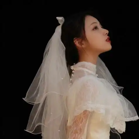 超吸睛的婚纱女生头像