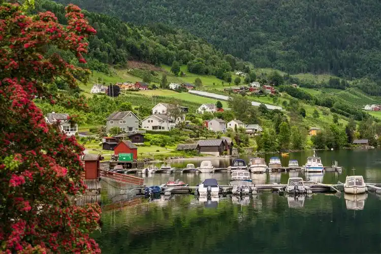 北欧小镇迷人风光