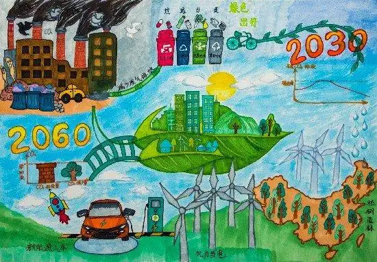 兰州市第二届青少年环保绘画大赛中学组作品展