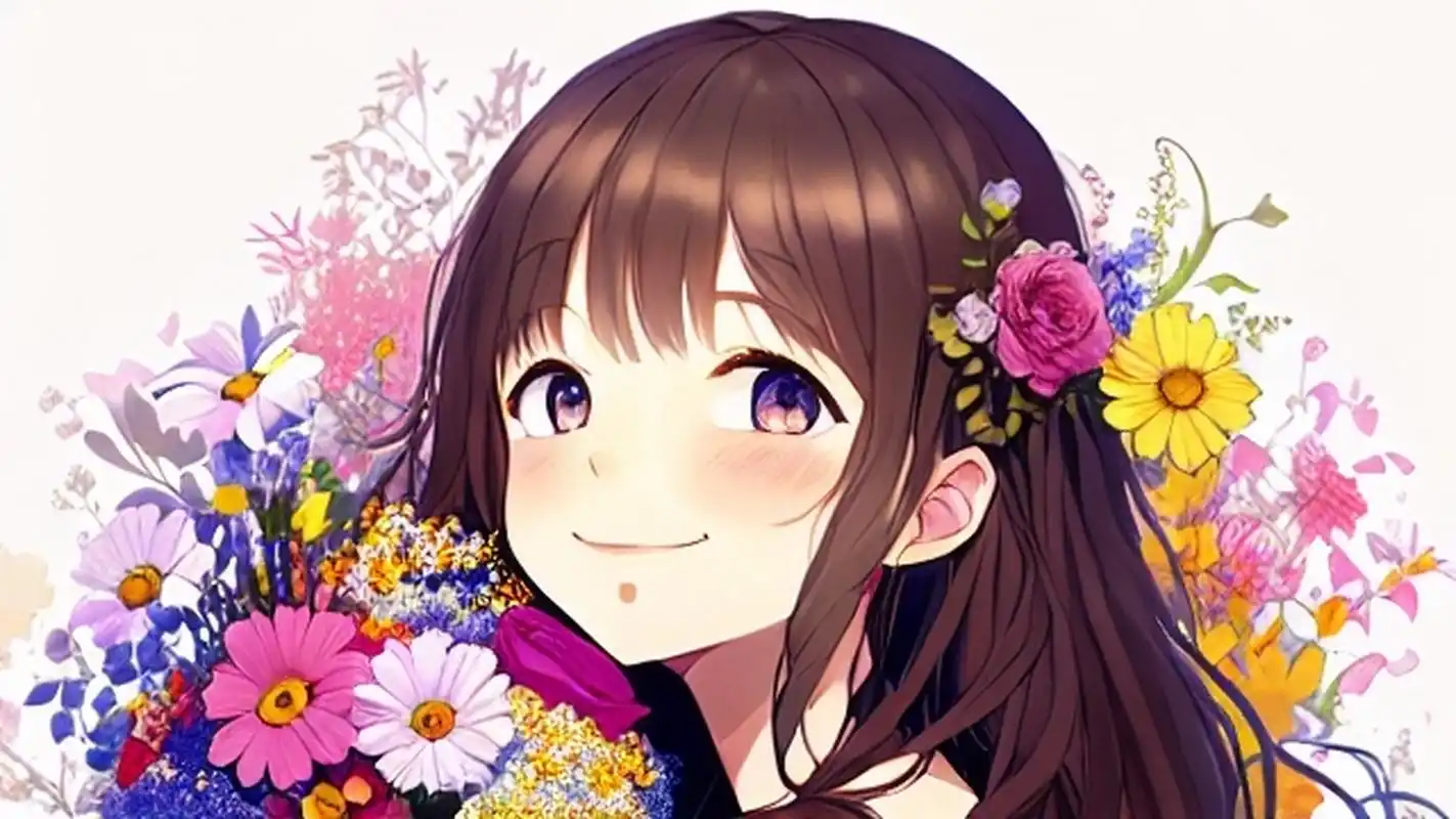 二次元少女,长发飘飘#二次元少女# #美女