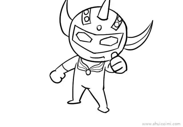 泰罗奥特曼儿童画怎么画 泰罗奥特曼简笔画图片大全