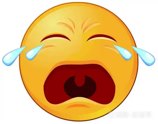 哭泣的表情或图释向量图标